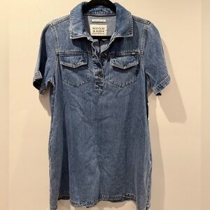 NWT Scotch & Soda soft denim mini dress sz small
